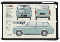 Ford Anglia 105E Deluxe Estate 1961-65 Small Tablet Covers
